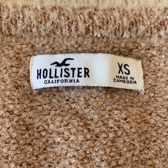 Hollister fuzzy brown sweater - Picture 8 of 16